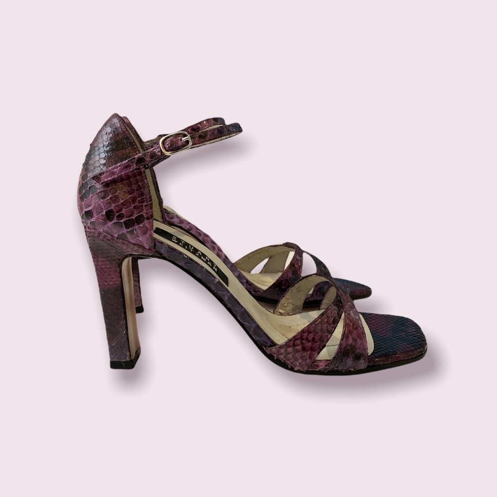 Stuart Weitzman Stencil Python Heels 8 - image 1